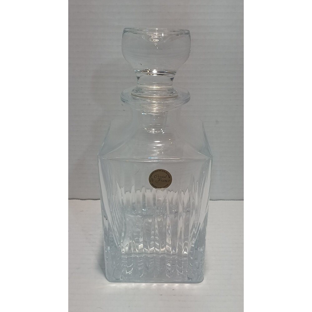 Cristal de France Crystal  Decanter w/ Stopper